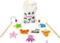 Łowienie rybek gra podróżna z woreczkiem 2 wędki na magnes