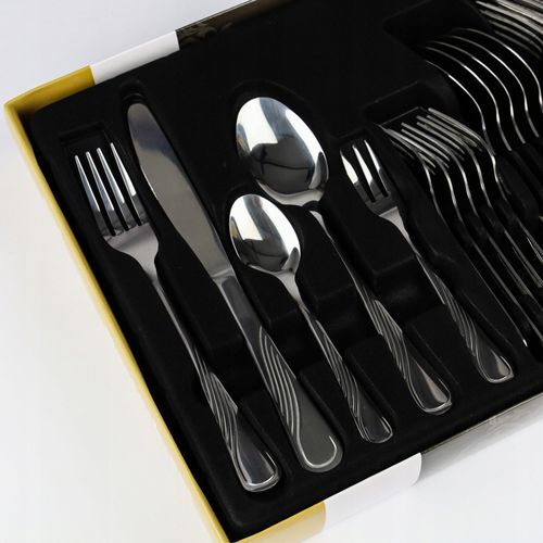 ZESTAW SZTUĆCÓW 30 el 6 os komplet sztućce pudełko na Arena.pl