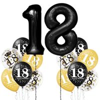Zestaw balonów 18 urodziny, 14 szt.