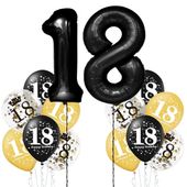 Zestaw balonów 18 urodziny, 14 szt.
