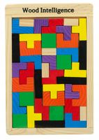 Puzzle Klocki Układanka Drewniane Gra Zabawka Logiczna Edukacyjna Tetris