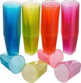 Plastikowe kubki wielorazowe kolorowe 12 szt. urodziny piknik kinderbal