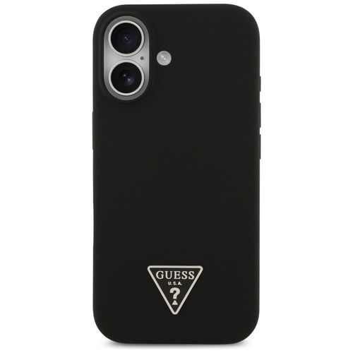 Etui Guess Silicone Triangle Logo MagSafe do iPhone 17 czarny na Arena.pl