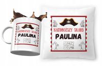 Zestaw Dla Pauliny Poduszka + Kubek Dla Dziecka Z Nadrukiem Ze Zdjęciem