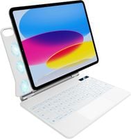 Etui z klawiaturą do iPad 10 gen 10,9″ Nimin z touchpadem białe QWERTZ
