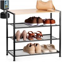 Regał PÓŁKA BUTY obuwie szafka organizer duży stojak 4-poziomowy