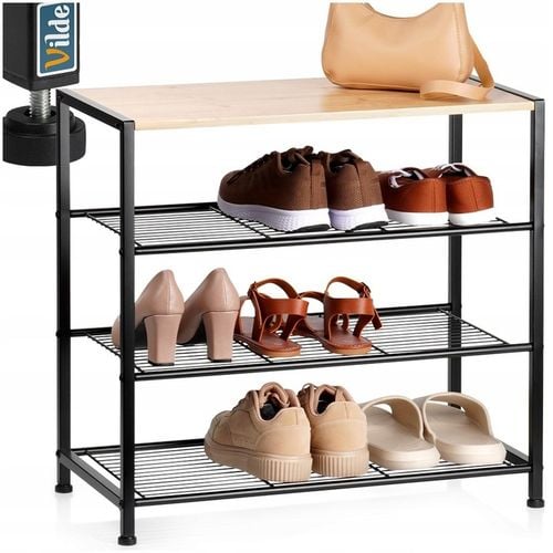 Regał PÓŁKA BUTY obuwie szafka organizer duży stojak 4-poziomowy na Arena.pl