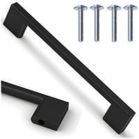 Uchwyt meblowy klasyczny czarny matowy Enzo 161 mm rozstaw 128 mm