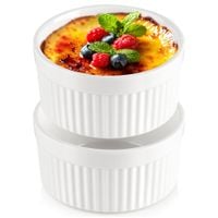 Miseczki do zapiekania porcelanowe białe 260 ml 2 szt.
