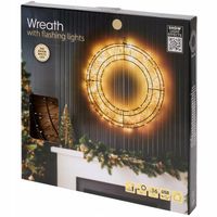 Dekoracja świetlna LED Ø 36 cm Wieniec Koło ledowe wianek świąteczny