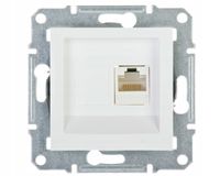 Asfora Gniazdo komputerowe 1xRJ45 kat.5e UTP biały EPH4300721 Schneider