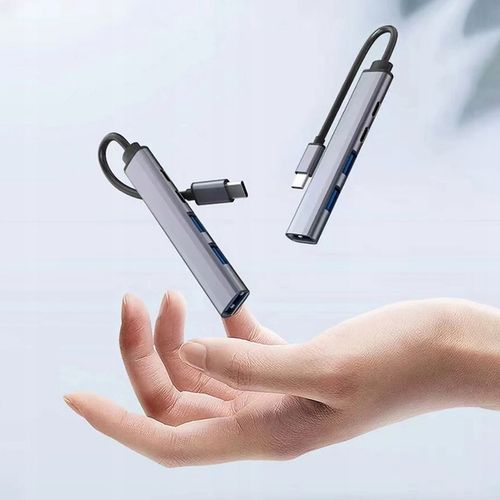 HUB USB-C Rozgałęźnik Rozdzielacz Portów Adapter SLIM 3x USB 2x USB-C PD na Arena.pl