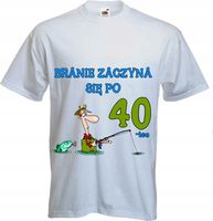 Koszulka PREZENT na URODZINY 18 20 30 40 50 60 70