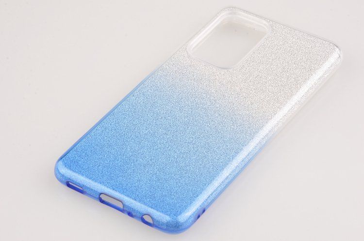 Etui brokatowe Bling do Samsung Galaxy A72 niebieski zdjęcie 3