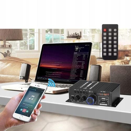 WZMACNIACZ AMPLITUNER RADIO SAMOCHODOWE GŁOŚNIK KARAOKE BLUETOOTH + na Arena.pl