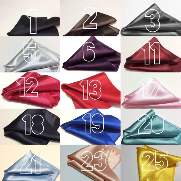 Poszetka satynowa niebieska, błękitna zdjęcie 2