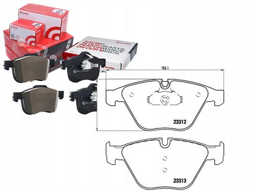 BREMBO KLOCKI HAMULCOWE PRZÓD BMW 5 E60 E61 530D na Arena.pl