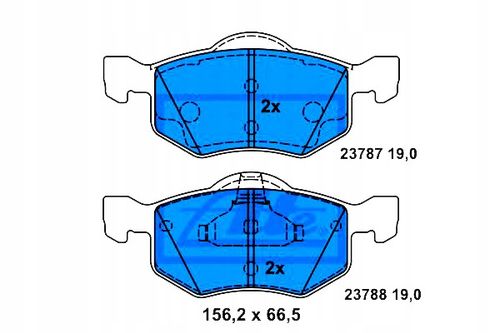 KLOCKI HAM PRZOD FORD MAVERICK 01- ATE na Arena.pl