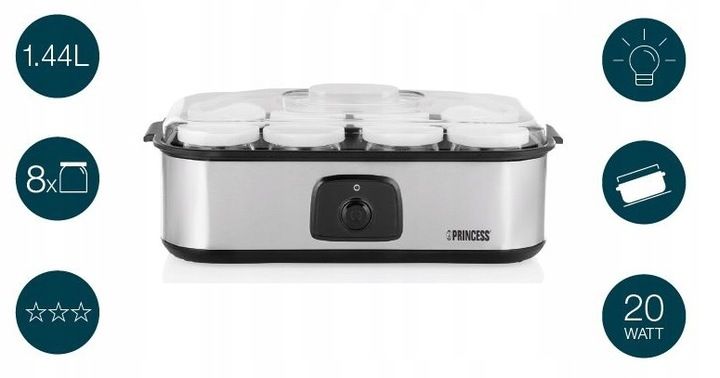 Jogurtownica ZRÓB SOBIE JOGURT DOMOWY x 8 słoiczków bądź i żyj FIT zdrowo zdjęcie 10