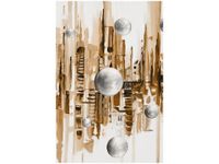 40X60CM MIASTO ZE SNU BRĄZACH OBRAZ