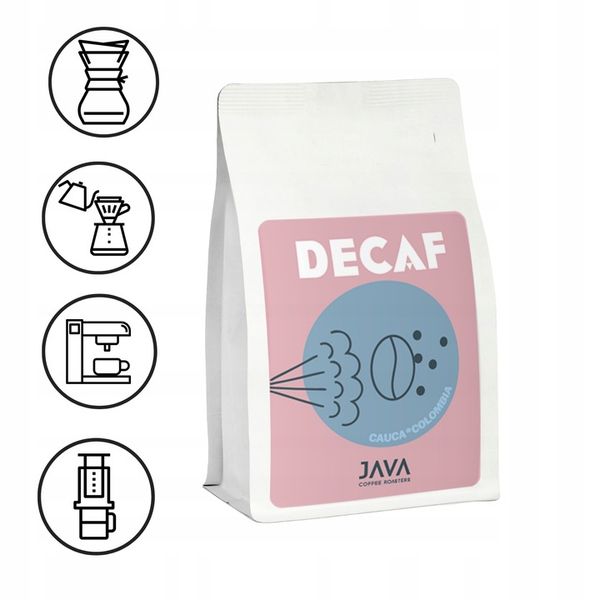 Kawa ziarnista bezkofeinowa Java Decaf Kolumbia Cauca FILTR 250g zdjęcie 6
