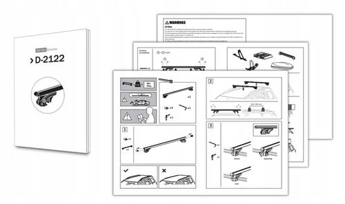 UNIWERSALNY BAGAZNIK DACHOWY POPRZECZKI NA DACH BELKI DACHOWE RELINGI 120cm na Arena.pl