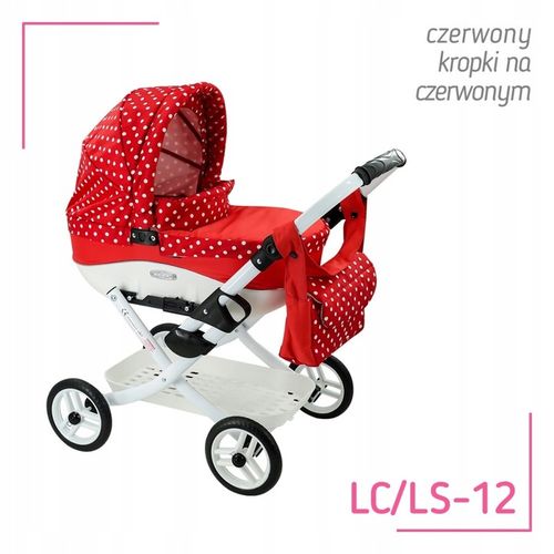 Solidny Wózek dla lalki, lalkowy głęboki Adbor LILY lc-12+ Torebka + Koszyk na Arena.pl