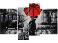 130CM 85 OBRAZ 4 ELEM ZAKOCHANI ŚCIENNY