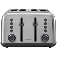 buydeem toster na 4 kromki, model dt640e, kolor stainless stell, eu