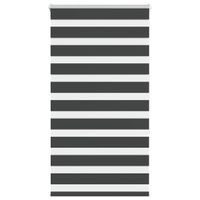 Roleta zebra, czarna, szerokość tkaniny 70,9 cm, poliester