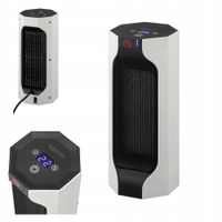 Grzejnik WENTYLATOR na biurko 3 TRYBY wyświetlacz 1800W timer Sygonix