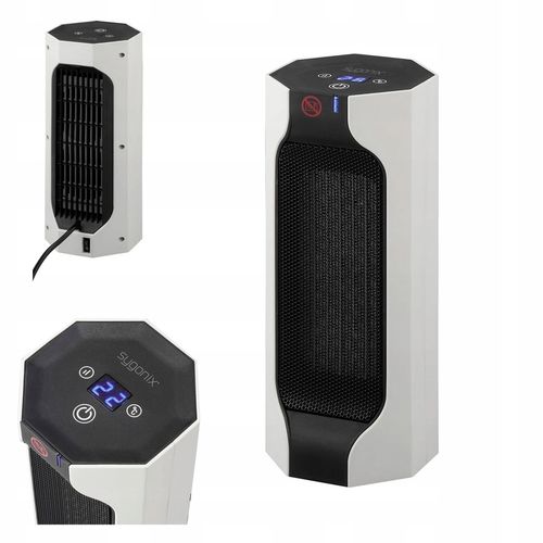 Grzejnik WENTYLATOR na biurko 3 TRYBY wyświetlacz 1800W timer Sygonix na Arena.pl