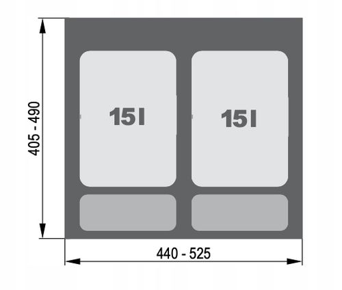 Kosze do segregacji odpadów / Pojemniki na odpady REJS 60 na Arena.pl