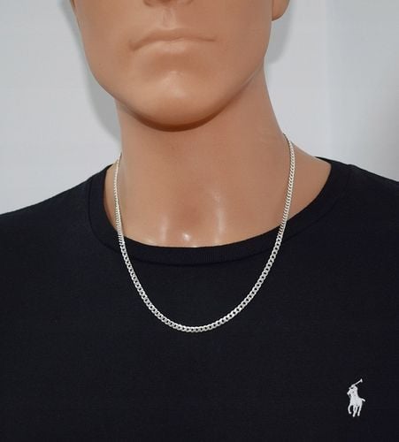 Łańcuszek Srebrny Męski Diamentowany Pancerka 3,80 mm pr 925 Grawer Gratis na Arena.pl