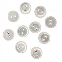 Guziki 9 mm perłowe 2 otw. 20 szt.