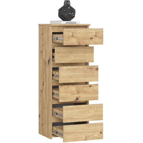 Komoda CL6 40 cm 6 szuflad - dąb artisan na Arena.pl