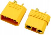 Para wtyk i gniazdo XT90 męski + żeński RC AKU LiPol 90A komplet