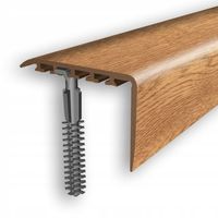 LISTWA KĄTOWNIK SCHODOWY 30x30mm PVC DĄB 4P 2m