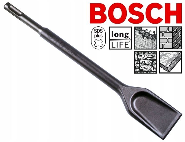 BOSCH ORYGINALNE DŁUTO SDS-Plus PŁASKIE 40mm/250mm zdjęcie 4