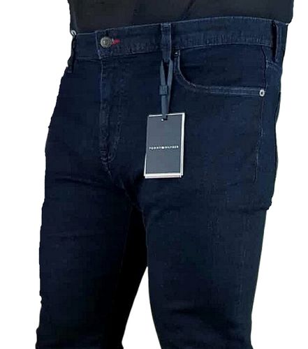 Męskie jeansy Tommy Hilfiger Bleecker -Slim MW0MW15600 granatowe - W38/L30 na Arena.pl