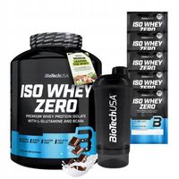 BIOTECH ISO WHEY ZERO 2270 g BIAŁKO + GRATIS 5x ISO WHEY ZERO 25g + SHAKER