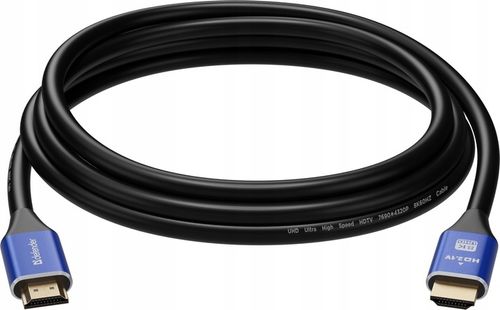 Kabel Przewód HDMI - HDMI 2.1 8K 60HZ 4K 120HZ 48Gbps 7680 x 4320 pix na Arena.pl