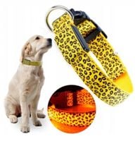 OBROŻA ŚWIECĄCA LED DLA PSA KOTA CENTKI KOLORY M/L