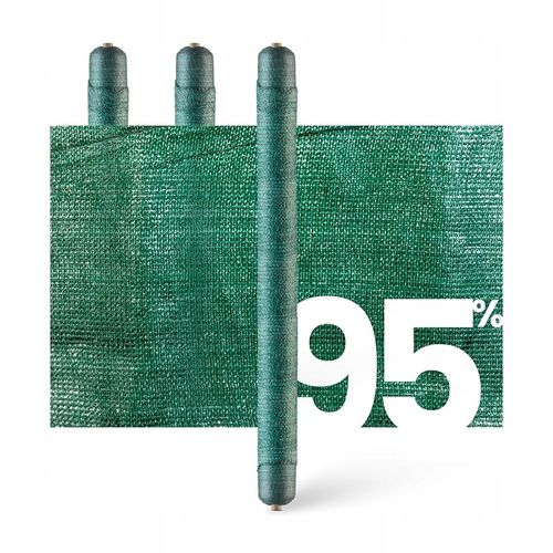 Siatka MASKUJĄCA Cieniująca ZIELONA na OGRODZENIE Płot 95% Osłona 1,5m 25m na Arena.pl