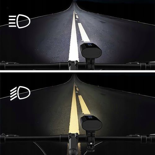 Mocna Lampka ROWEROWA Światło LED przód tył latarka 2600mAh ROWER ZESTAW na Arena.pl