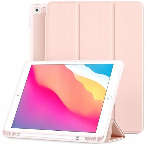 ETUI SMART CASE POKROWIEC DO APPLE IPAD 10.2 7 8 9 GEN RÓŻOWY Z KLAPKĄ na Arena.pl