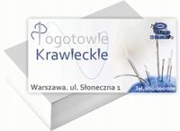 Wizytówki firmowe 200 szt RÓŻNE WZORY do wyboru POGOTOWIE KRAWIECKIE