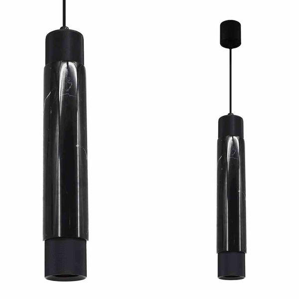 LAMPA WISZĄCA MARBLE BLACK 1XGU10 zdjęcie 1