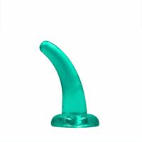 Dildo Przezroczyste Z Przyssawką 11,5 Cm Zielone