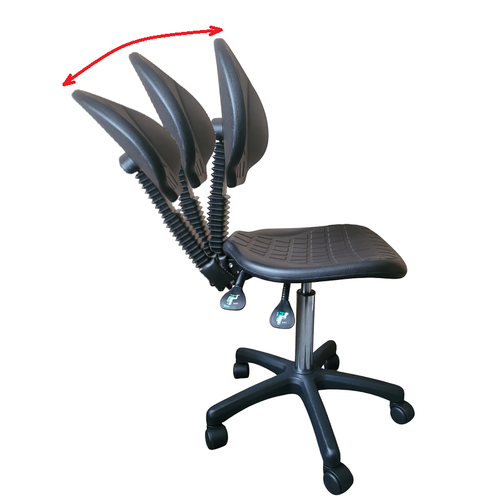 Ergonomiczne krzesło laboratoryjne regulowane z oparciem miękkie 49-70 cm na Arena.pl